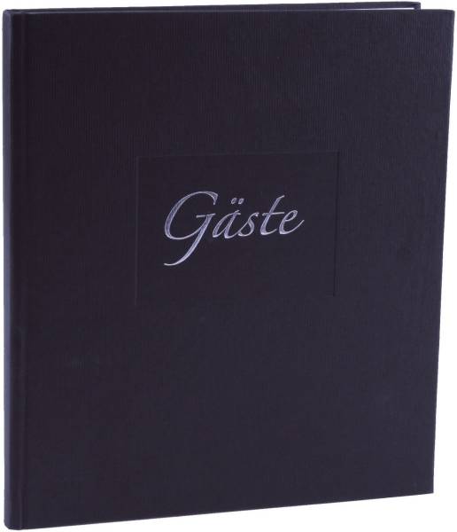 GOLDBUCH Gästebuch m.Wortp. schwarz 48045