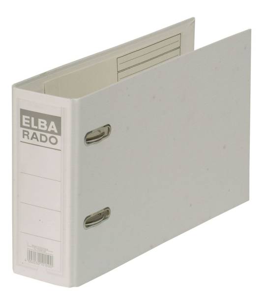 ELBA Ordner Rado A5q Plast weiß 100022639 10596WE