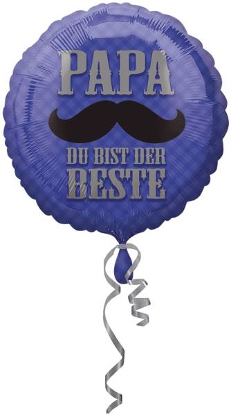 Folienballon Papa du bist der Beste MSCAN 3375001 D43cm