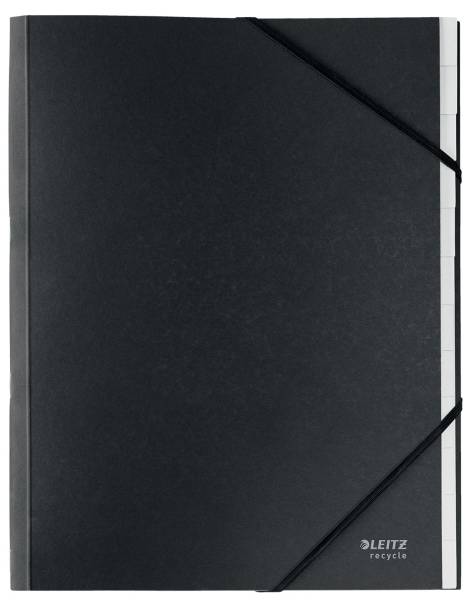 LEITZ Ordnungsmappe Recycle A4 Karton schwarz 3915-00-95