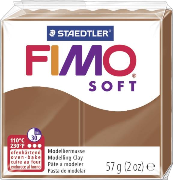 STAEDTLER Modelliermasse Fimo caramel 8020-7 Soft 57g