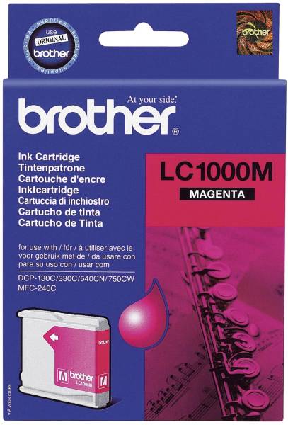 BROTHER Inkjetpatrone magenta LC1000M