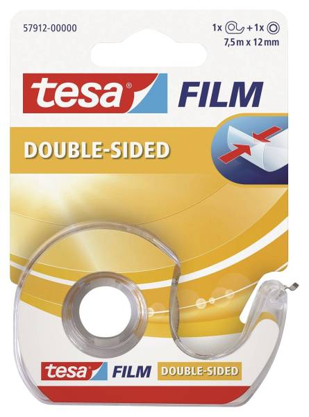 TESA Doppelklebefilm 7,5m 12mm transparent 57912-00000-02 m.Abroller