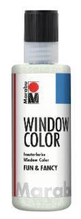 MARABU Fensterfarbe Fun&Fancy glitter-silber 04060 004 582 80ml