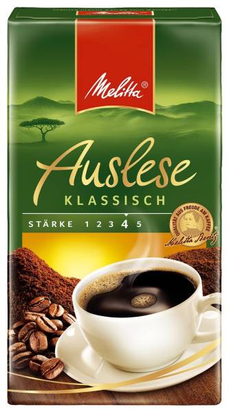 MELITTA Kaffee Melitta Auslese 500g gemahlen 10001644/121757005 klassisch
