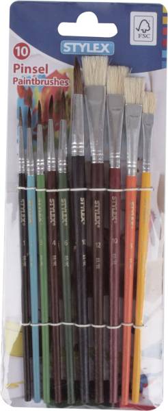 STYLEX Pinselset 6Haar-+4Borstenpinsel 35065