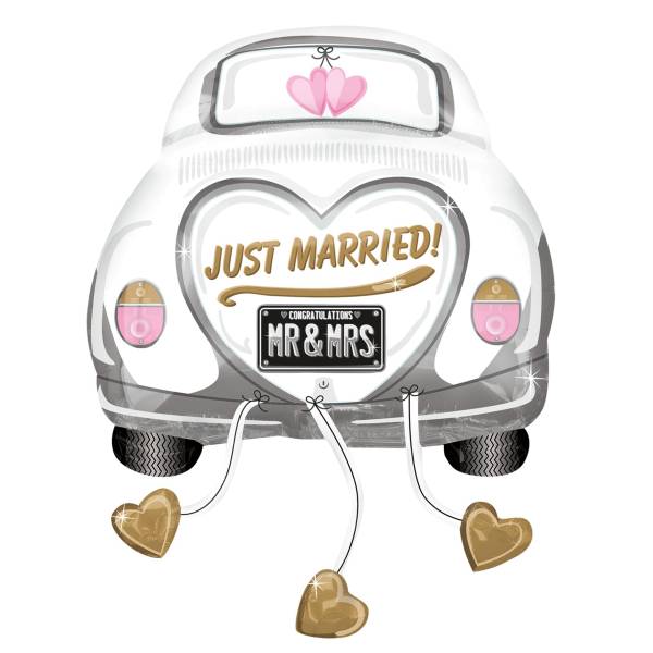 AMSCAN Folienballon Hochzeit Auto Just married 4358475