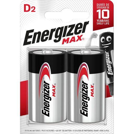 ENERGIZER Batterie Mono D 2 Stück weiß/rot E302306802 Max