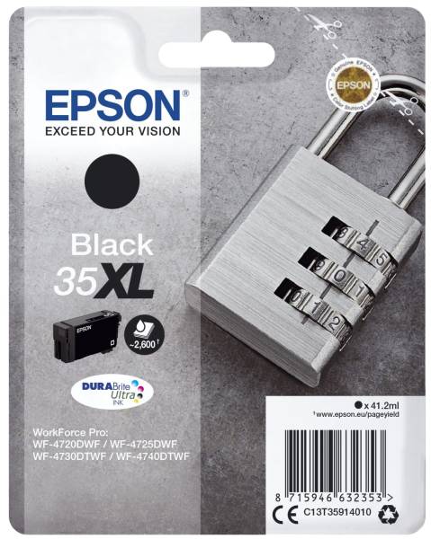 EPSON Inkjetpatrone Nr.35XL schwarz C13T35914010