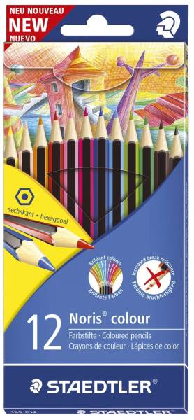 STAEDTLER Farbstiftetui 12St Noris colour 185 C12 Kartonetui