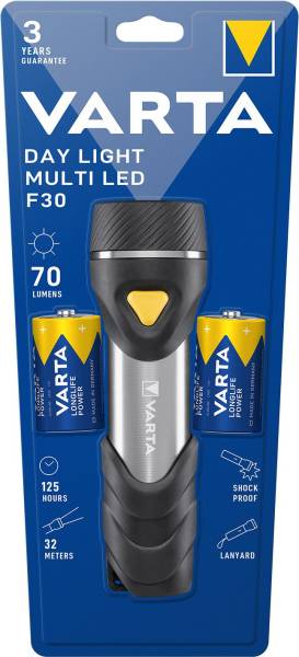 VARTA Taschenlampe LED Multi F30 schw/silber 17612 101 421 Day Light