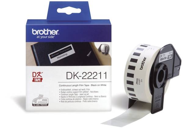 BROTHER Endlosetikettenrolle Film DK22211 weiss L15.24B29mm