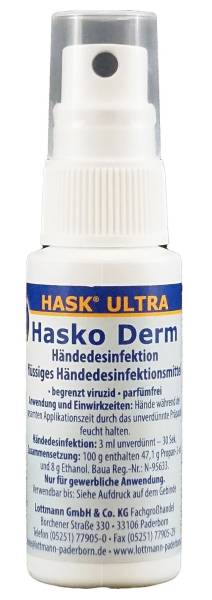 HASKO Händedesinfektion Hasko Derm 30ml 119052002 Kittelflasche