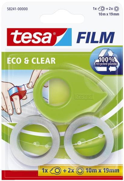 TESA Handabroller Mini ecoLogo+2Rl Film 58241-00000-01 19mm 10m