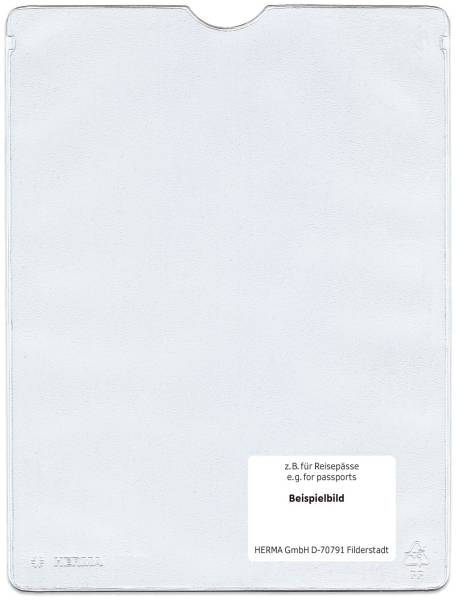 HERMA Ausweishülle 155x220 mm transp. 5024 f. Dokumente Format A5