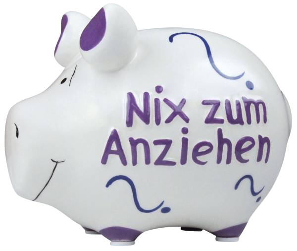 KCG Spardose Schwein klein 101485/10026904 Nix zum anziehen