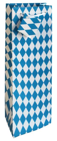Flaschentragetasche Bayernraute blau/wei 504-2600 37x12x8cm