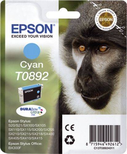 EPSON Inkjetpatrone T0892 cyan C13T08924011 3,5ml