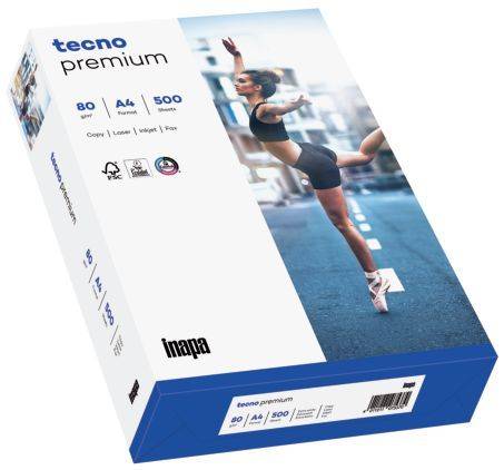 TECNO Kopierpapier Premium 80g A4 500BL weiß 2100011497 170 CIE-Weiße