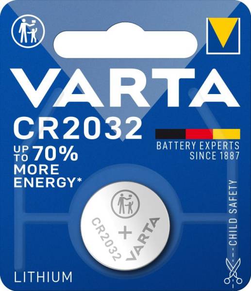 VARTA Batterie Knopf Lithium 3V 06032101401 CR2032 1St