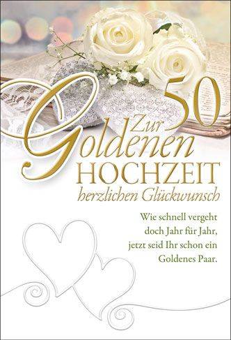 Goldhochzeitskarte 2-2168 Bild