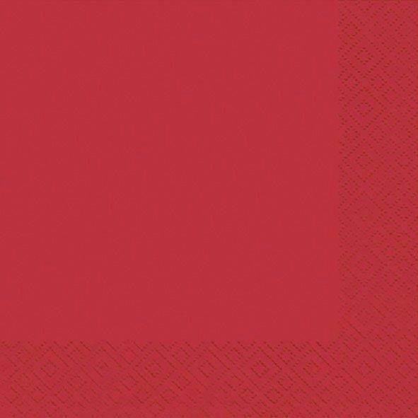 BRAUN+COMPANY Serviette 33x33cm 20ST rot 1012-0006