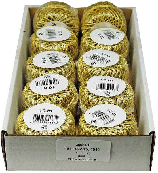 GOLDINA Cordonettkordel 2mmx10m gold 4011 002015 1010/