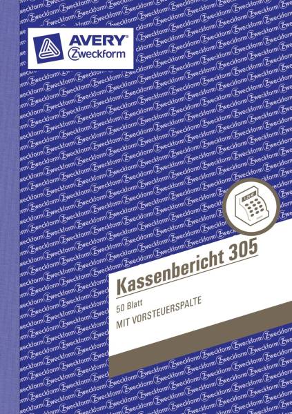 AVERY ZWECKFORM Kassenbuch A5 50BL 305