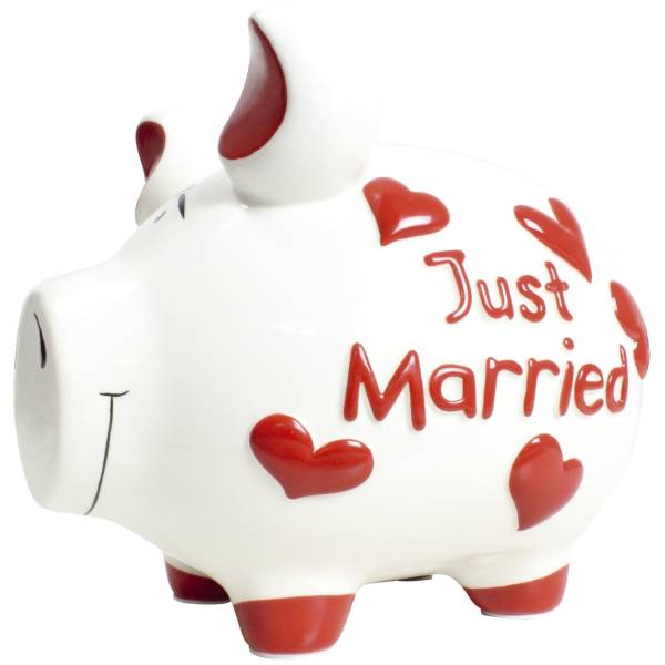 KCG Spardose Schwein mittel weiß 10027152 Just Married