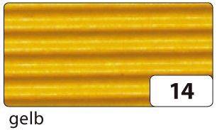 FOLIA Bastelwellpappe gelb 741014 50x70cm
