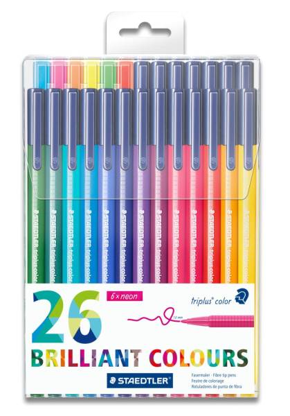 STAEDTLER Faserschreiber Triplus 26ST sortiert 323 TB26