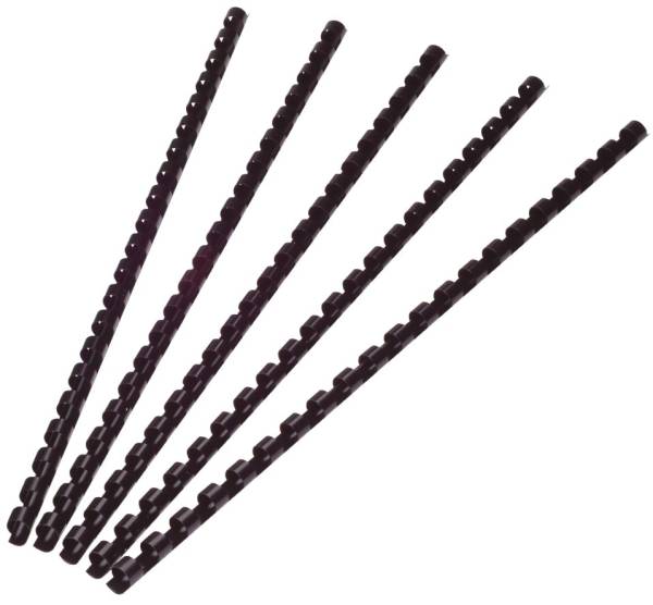 Q-CONNECT Spiralbinderücken 6mm 21R schwarz KF24016 100ST