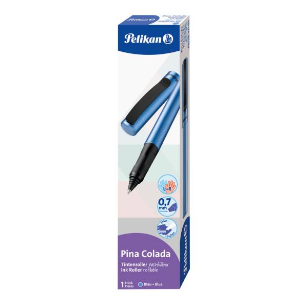 PELIKAN Tintenroller Pina Colada 0,7mm blau-met. 821186