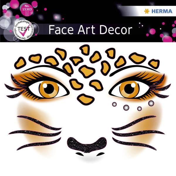 HERMA Sticker Face Art Leopard 15303
