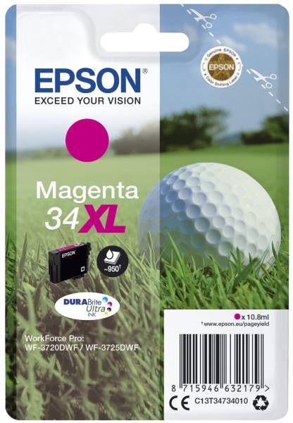 EPSON Inkjetpatrone Nr.34XL magenta C13T34734010