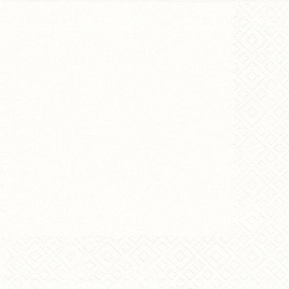 BRAUN+COMPANY Serviette 33x33cm 20ST weiß 1012-0001