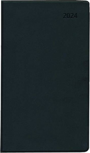 ZETTLER Taschenkalender 1M 2S schwarz 602322/520-1020 9,5x16cm