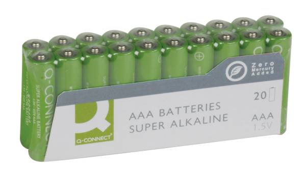 Q-CONNECT Batterie AAA/LR03 20ST grün KF10849 Micro