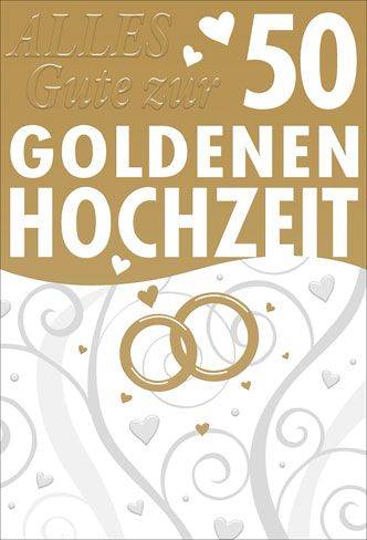 Goldhochzeitskarte 2-2159 Bild