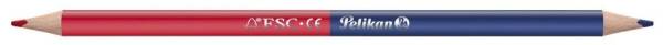 PELIKAN Silbentrennstift rot/blau dünn 300001232 810845 dreieckig