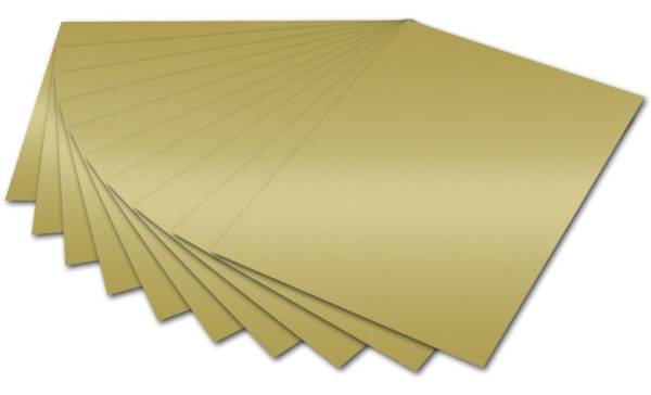 FOLIA Tonpapier 50x70cm130g goldglänzend 6766E