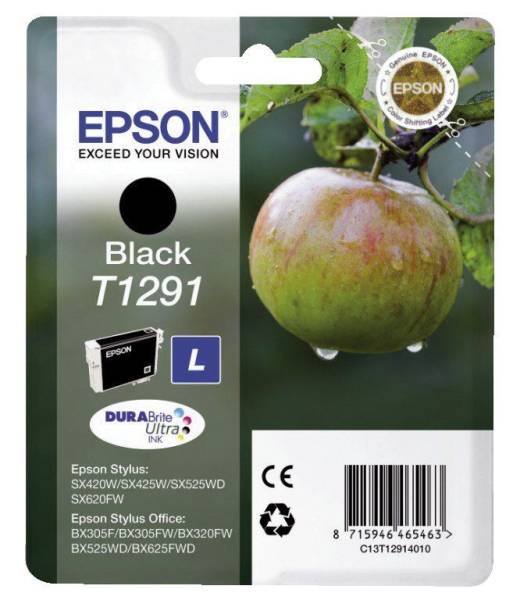 EPSON Inkjetpatrone T6161 schwarz C13T616100 76ml