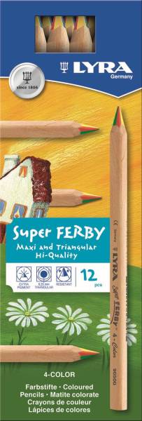 LYRA Farbstift SuperFerby 4-Color 12ST L3710500