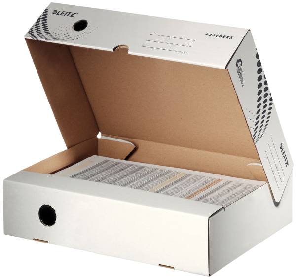 LEITZ Archivbox easyboxx A4 80mm weiß 6134-00-00