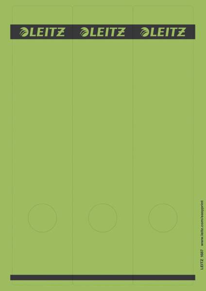 LEITZ Rückenschild lang breit grün 1687-00-55 SK 25x3ST