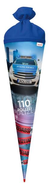 ROTH Schultüte 70cm Effekt Polizei 110 677447 Filzverschluss