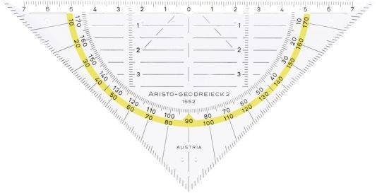 ARISTO Geodreieck 16cm ohne Griff 70-AR1552