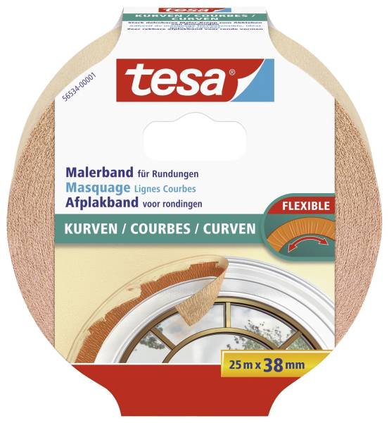TESA Kreppband f.Kurven beige 56534-00001-02 38mm x25m