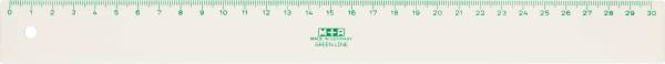 M+R Lineal schmal 30cm sort. 711300810 Green Line