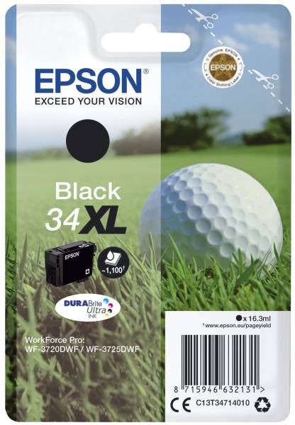 EPSON Inkjetpatrone Nr.34XL schwarz C13T34714010